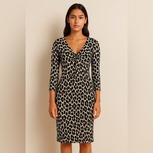 Calvin Klein Leopard Animal Print Dress Size 4